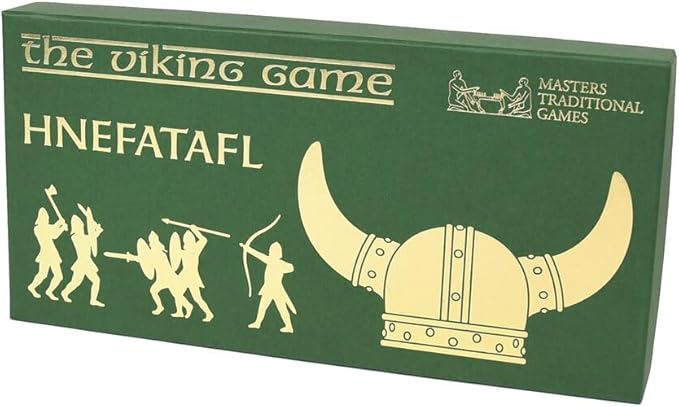 Hnefatafl Board Game - Viking Chess Set - The Masters Edition with Cloth Board and Detailed Resin Pieces - Two Player Strategy Board Game