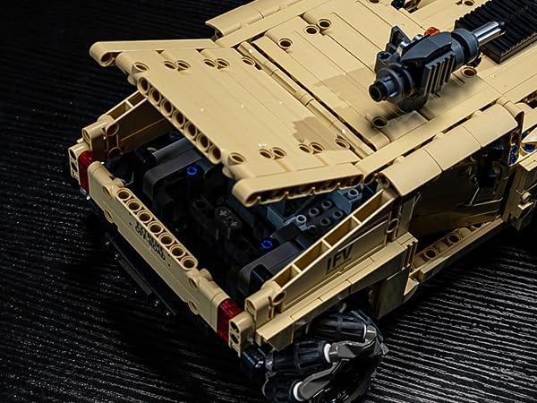 RC Off-Road Hummer Armored Technic Car Building Kit4WD Remote Control Mecanum Wheel VehicleAll-Directional Drifting RC Truck Technic Sets STEM Model for Adults &amp BoysMilitary Style