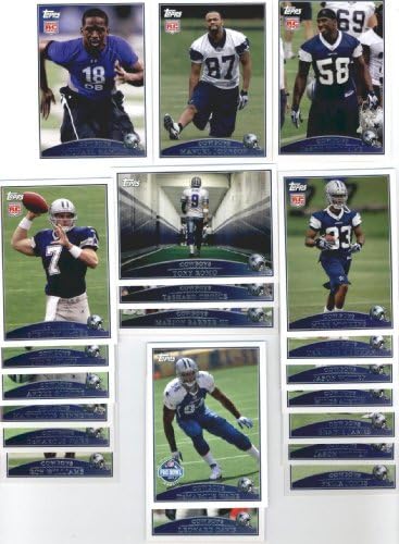 2009 Topps Dallas Cowboys Complete Team Set (13 Cards)