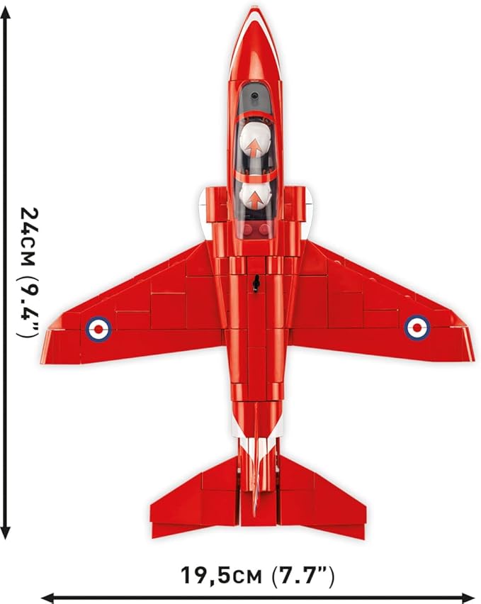 COBI Armed Forces BAe Hawk T1 RED Arrows Aircraft Building Set 389 Pieces