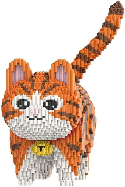 Orange Cat Micro Mini Building Block Sets for Adults No Compatible with Lego 6470PCS Pet Building Toys for Home &amp Office Decor MOC 3D Creative Model Gifts for Christmas