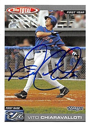 Sports Memorabilia Autograph Warehouse 302166 2004 Topps Vito Chiaravalloti Autographed No.875 Baseball Card - Toronto Blue Jays FT