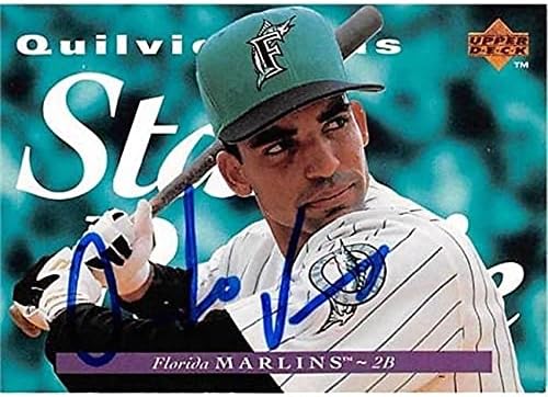 Autograph Warehouse 444260 University of Florida 1995 Upper Deck 237 Star Rookie Quilvio Veras Autographed Baseball Card