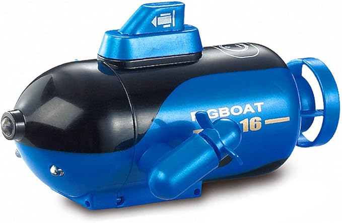 GoolRC Mini Remote Control Submarine RC Submarine Toy 4-Channel Remote Control Toy Forward/Diving Backward/Surfacing Left Turn Right Turn Yellow