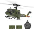YU Xiang F07 Bell UH-1 Huey RC Helicopter for Adults 1/34 2.4G 6CH Brushless Direct-Drive 3D/6G Flybarless Advanced RTF RC Helicopter with Optical Flow Positioning - 2PCS Battery