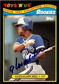 Sports Memorabilia Autograph Warehouse 245846 Glenallen Hill Autographed Baseball Card - Toronto Blue Jays 67 1991 Topps Toys R Us - No. 11