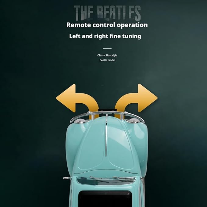 1:16 Scale Remote Control Car Simulation Classic Beetle Model 2.4GHz 4CH High Speed Retro Racing Sport Car with LED Ligjhts Mini Drift Cars for Adult - Blue