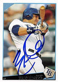 Sports Memorabilia Autograph Warehouse 247558 Eric Hinske Autographed Baseball Card - Tampa Rays 2009 Topps - No. 177