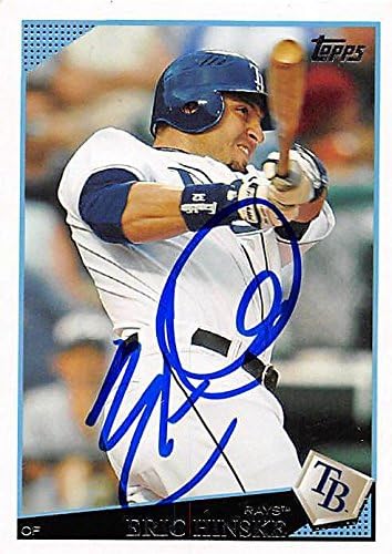 Sports Memorabilia Autograph Warehouse 247558 Eric Hinske Autographed Baseball Card - Tampa Rays 2009 Topps - No. 177