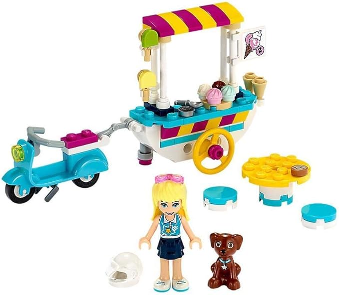 LEGO Friends Ice Cream Cart 41389 Building Kit Featuring Friends Stephanie Mini-Doll New 2020 (97 Pieces)