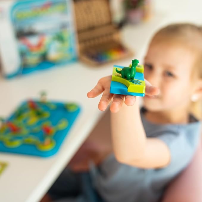 SmartGames Dinosaurs – Mystic Islands Logic Puzzle STEM Game with 80 Challenges for Ages 6+
