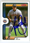 Sports Memorabilia Autograph Warehouse 246525 Todd Zeile Autographed Baseball Card - New York Mets 2002 Upper Deck Victory - No. 400