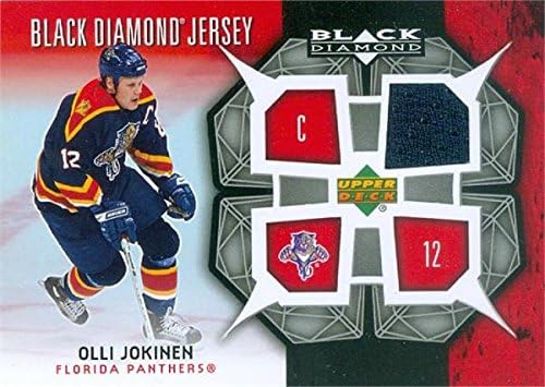 Sports Memorabilia Autograph Warehouse 466445 Olli Jokinen Player Florida Panthers Worn Jersey Patch Hockey Card 2007 Upper Deck Black Diamond BDJOJ
