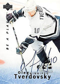 Sports Memorabilia Autograph Warehouse 248969 Oleg Tverdovsky Autographed Hockey Card - Winnipeg Jets 1996 Upper Deck BAP - No. S61