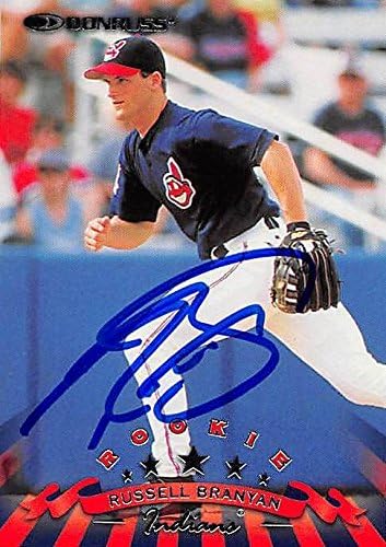 Sports Memorabilia Autograph Warehouse 244674 Russell Branyan Autographed Baseball Card - Cleveland Indians FT 1998 Donruss - No. 290 Rookie