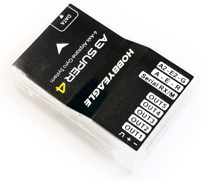 HOBBYEAGLE A3 Super 4 6-Axle Airplane Gyro Flight Controller Stabilizer RC Plane Gyro Stabilizer for RC Fixed-Wing Airplane Model Plane FPV