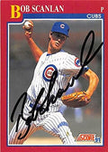 Autograph Warehouse 248481 Bob Scanlan Autographed Baseball Card - Chicago Cubs 1991 Score - No. 102T