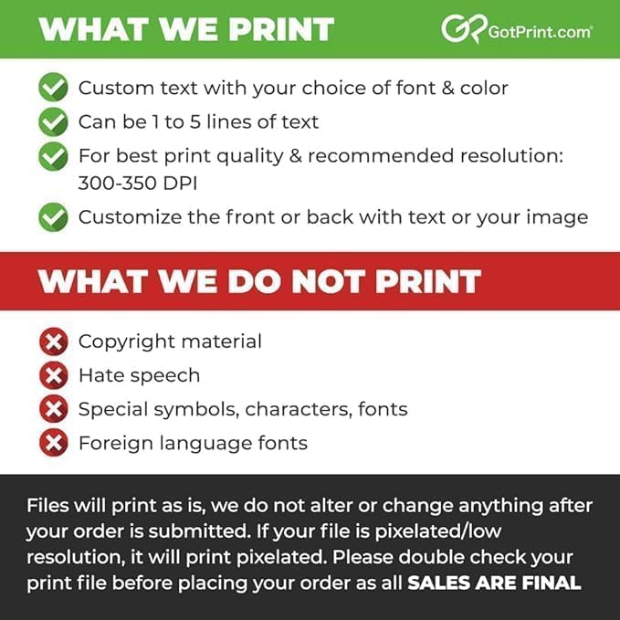 GotPrint Custom Collectors Cards | Add Your Photo Name Stats or Text | Personalized Design | Sports Teams | Baseball | Gaming | Gifts for Kids and Family Rounded Rectangle 2.5” x 3.5” 500 Qty