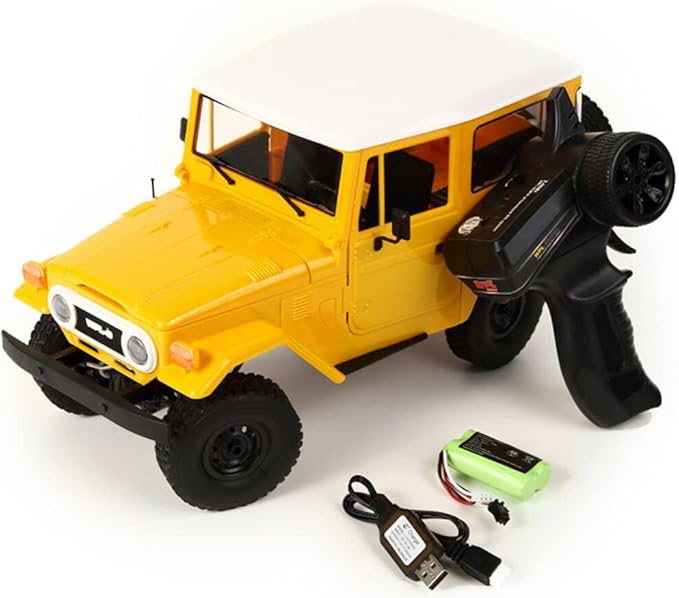 YIKESHU RC Truck Remote Control Truck 2.4Ghz 1/16 RC Crawler All Terrain Car RC Rock Crawler 4x4 WPL C34 RTR Mudding ull Scale Off Road RC Cars Realistic Vehicle Hobby RTR RC Trucks for Adult