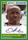 Sports Memorabilia Autograph Warehouse 248821 Onterio McCalebb Autographed Football Card - Auburn Tigers 2013 Score - No. 407 Rookie