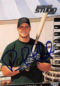 Sports Memorabilia Autograph Warehouse 247676 Pete LaForest Autographed Baseball Card - Tampa Rays 2003 Donruss Studio - No. 82 Rookie