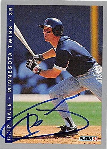 Sports Memorabilia Autograph Warehouse 245617 Chip Hale Autographed Baseball Card - Minnesota Twins 1993 Fleer - No. F-236