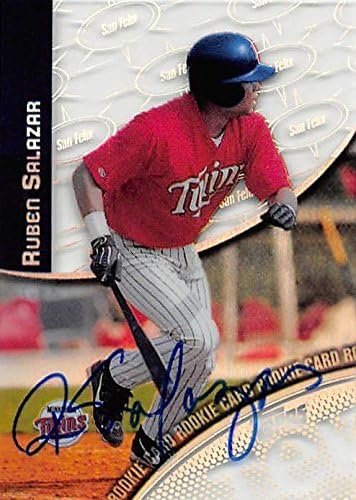 Sports Memorabilia Autograph Warehouse 344104 Ruben Salazar Autographed Baseball Card - Minnesota Twins FT 2000 Topps Tek No. 41-7 Rookie