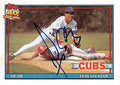 Sports Memorabilia Autograph Warehouse 248460 Luis Salazar Autographed Baseball Card - Chicago Cubs 1991 Topps - No. 614