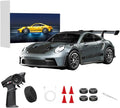 1/43 Scale RC Drift Car 2.4G Full Proportional 4WD Remote Control Car with Gyro Adjustable Speed &amp LED Lights Alloy RC Vehicle for Adult
