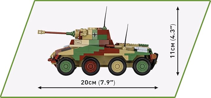 COBI Historical Collection WWII Sd.Kfz 234/2 Puma Vehicle Building Set 470 Pieces