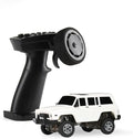 SNICLO 1:64 Mini 4WD RC Off-Road Car 2.4G Full Proportional Control Metal Driveshaft Multi-Link Chassis Independent Suspension RTR Electric Climbing Vehicle(White/RTR Version)