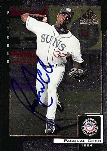 Sports Memorabilia Autograph Warehouse 343816 Pasqual Coco Autographed Baseball Card - Toronto Blue Jays FT 1999 Upper Deck Top Prospects No. 26