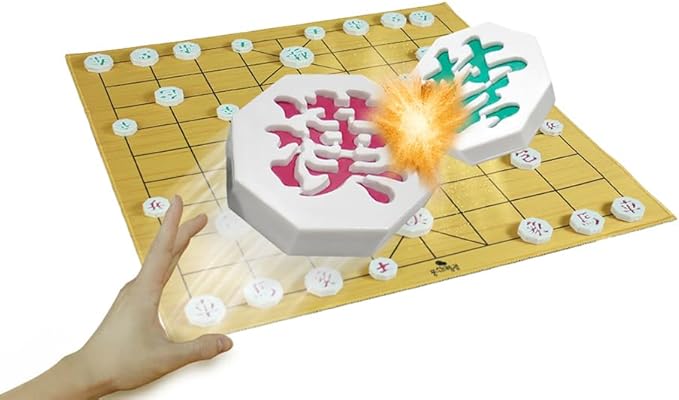 Janggi Korean Chess Stones/Chinese Chess (Xiangqi) - A Game Played by Launching Pieces Flicking Stones Board Game Travel Set