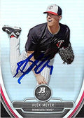 Sports Memorabilia Autograph Warehouse 344395 Alex Meyer Autographed Baseball Card - Minnesota Twins 2013 Topps Bowman Platinum No. BPP51 Rookie Refractor