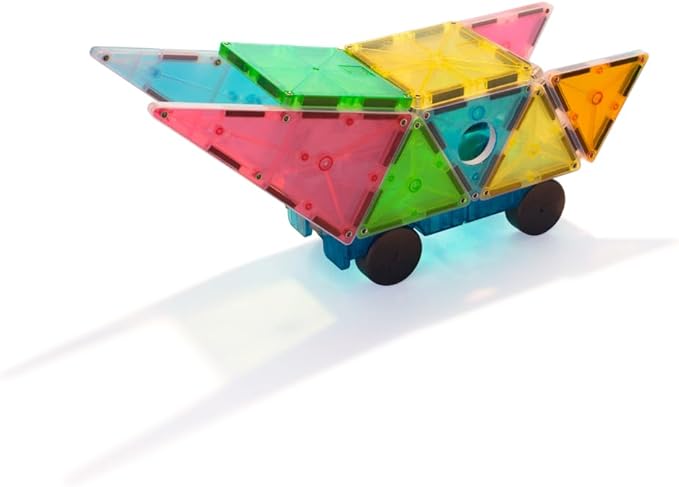 MAGNA-TILES Grand Prix 50-Piece Magnetic Construction Set The ORIGINAL Magnetic Building Brand