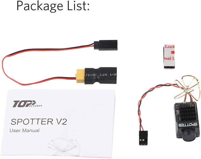 Crazepony Spotter V2 Micro FPV AIO Camera 5.8G with OSD Integrated Mic FOV170 Degree 700TVL Video Transmitter 40CH 20MW-200MW Adjustable VTX for Mini FPV RC Drone