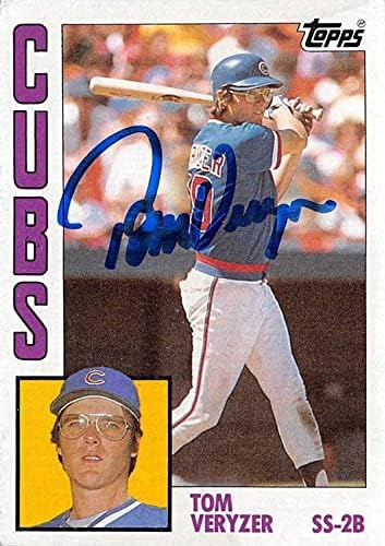 Sports Memorabilia Autograph Warehouse 248785 Tom Veryzer Autographed Baseball Card - Chicago Cubs 1984 Topps - No. 117