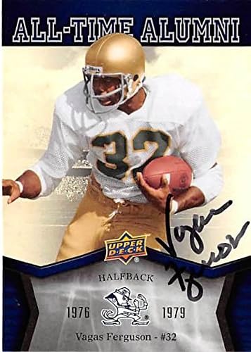 Sports Memorabilia Autograph Warehouse 302510 2011 Upper Deck Vagas Ferguson Autographed Football Card - Notre Dame Fighting Irish