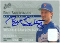 Sports Memorabilia Autograph Warehouse 246762 Bret Saberhagen Autographed Baseball Card - New York Mets 1995 Donruss Studio - No. 99