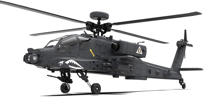 1/32 F11-S AH64 Apacche RC Helicopter 2.4G 6CH RC Dual-axis Co-Drive Flybarless 6G/3D Stunt Airplane Model with GPS and Camera (RTF Version)