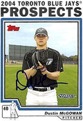 Sports Memorabilia Autograph Warehouse 343766 Dustin McGowan Autographed Baseball Card - Toronto Blue Jays FT 2004 Topps Prospects No. T96 Rookie