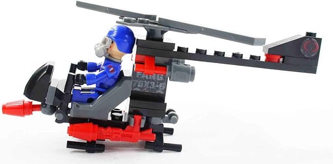 Hasbro GI Joe Battle Platform Attack A3365 - 368pc Set - Chopper Motorcycle - Ages 7-14