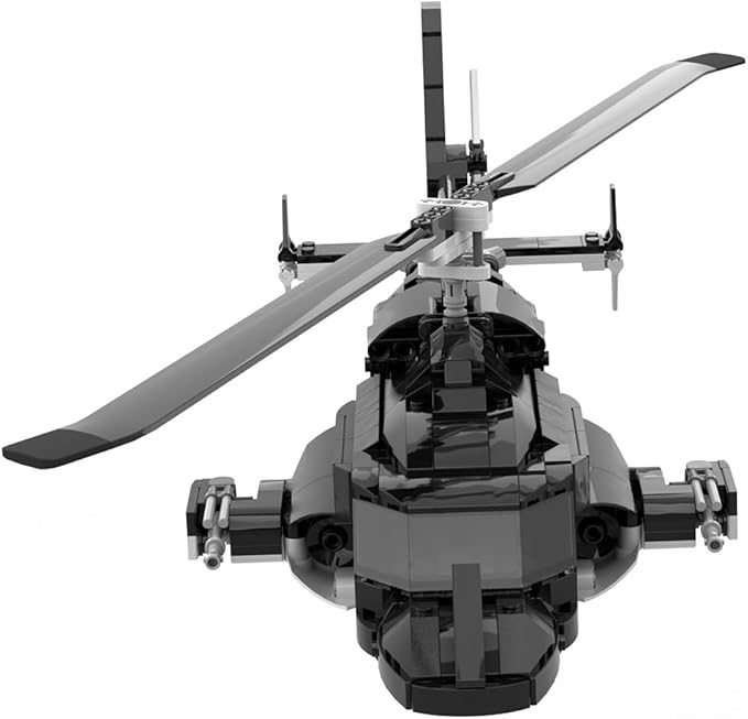 MOC-149250 Air Helicopter Building Blocks Set - 1039 Piece MOC Helicopter Model DIY Creative Assembly Kit for Adults Collectible Display &amp Home Decoration
