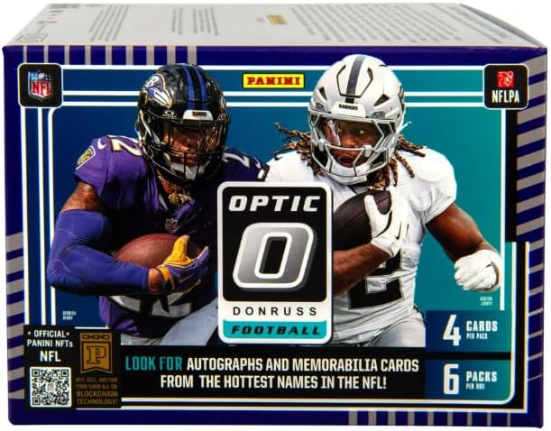 2025 Optic Football Blaster Box (Purple Shock) (24 Cards/Box) ((Downtown)