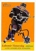 Sports Memorabilia Autograph Warehouse 224106 Lubomir Visnovsky Autographed Hockey Card - Los Angeles Kings FT 2001 Topps Heritage - No. 109