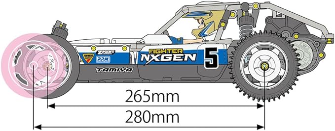 Tamiya 58741 1:10 RC Fighter NXGEN DT-04 Remote Controlled Car RC Vehicle Model Building Kit for Assembly 2WD Crafts RC Model Making