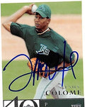 Autograph Warehouse 247386 Jesus Colome Autographed Baseball Card - Tampa Rays 2003 Upper Deck Fortyman - No. 85