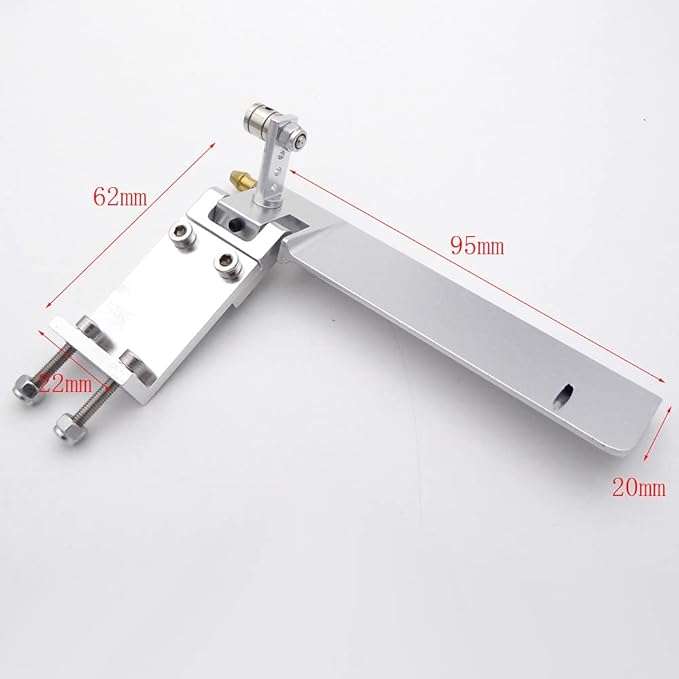 RC Boat 4mm Drive Flexible Shaft Strut + 95mm Rudder + 35mm Propeller + Turn Fins Turn Tabs Kits for RC Boat Speed Mono V Oval