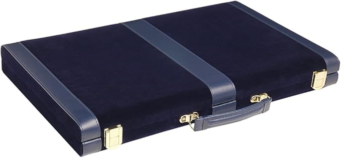 15-inch Deluxe Backgammon Set - Blue