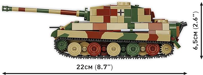 COBI Historical Collection Pz.Kpfw. VI B Tiger II Konigstiger Tank Building Set 500 Pieces